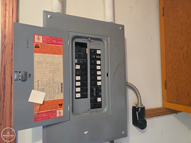 utility room featuring electric panel