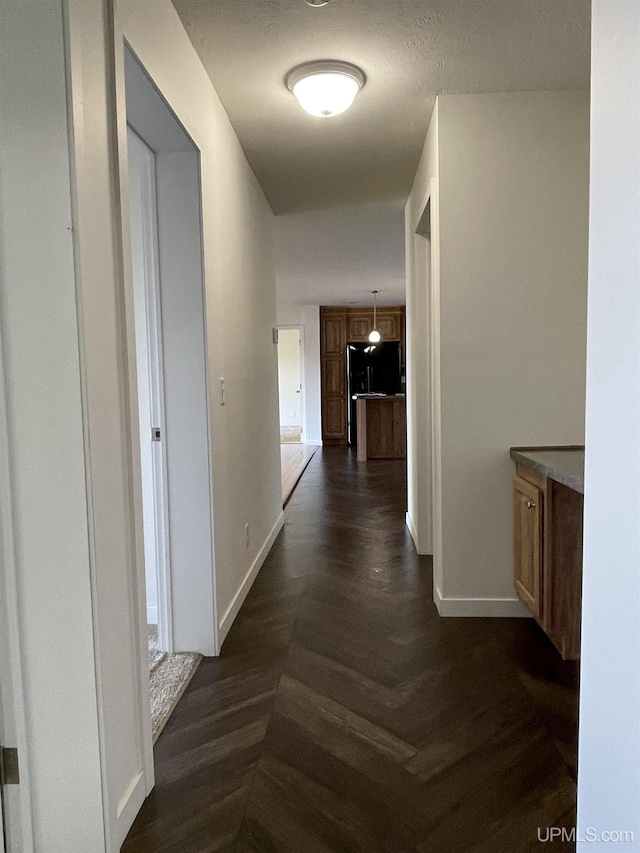 hallway with baseboards
