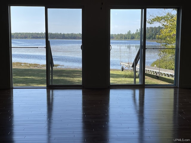view of water feature