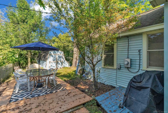 view of patio / terrace with area for grilling