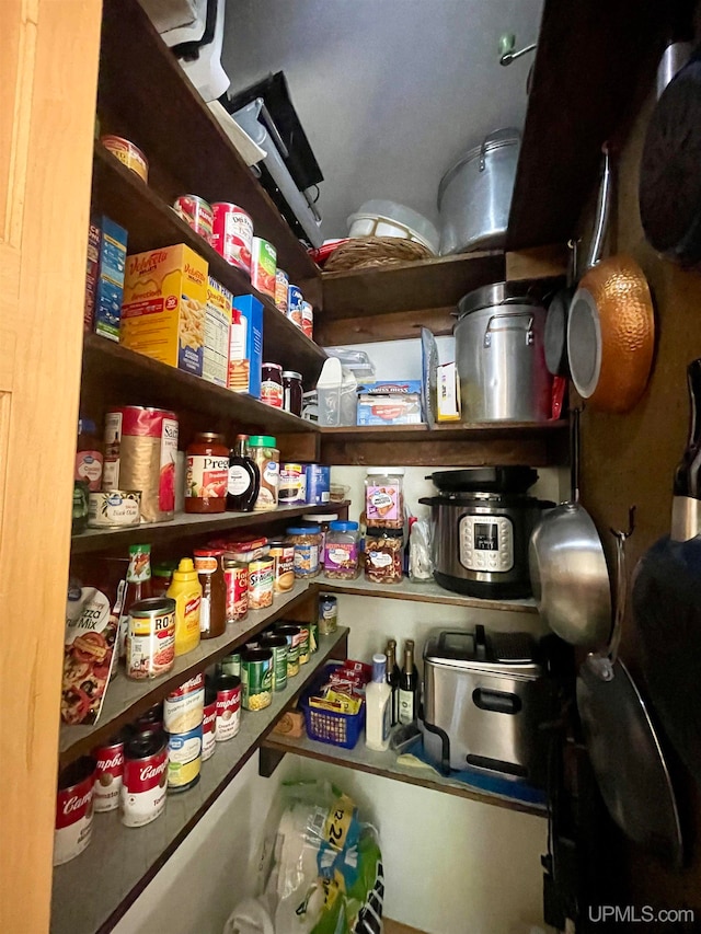 view of pantry