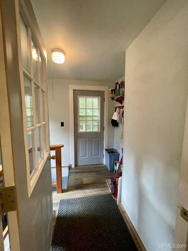156 N Carlshend Rd, Skandia, MI 49885 - doorway with wood finished floors