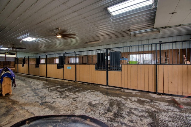 view of horse barn