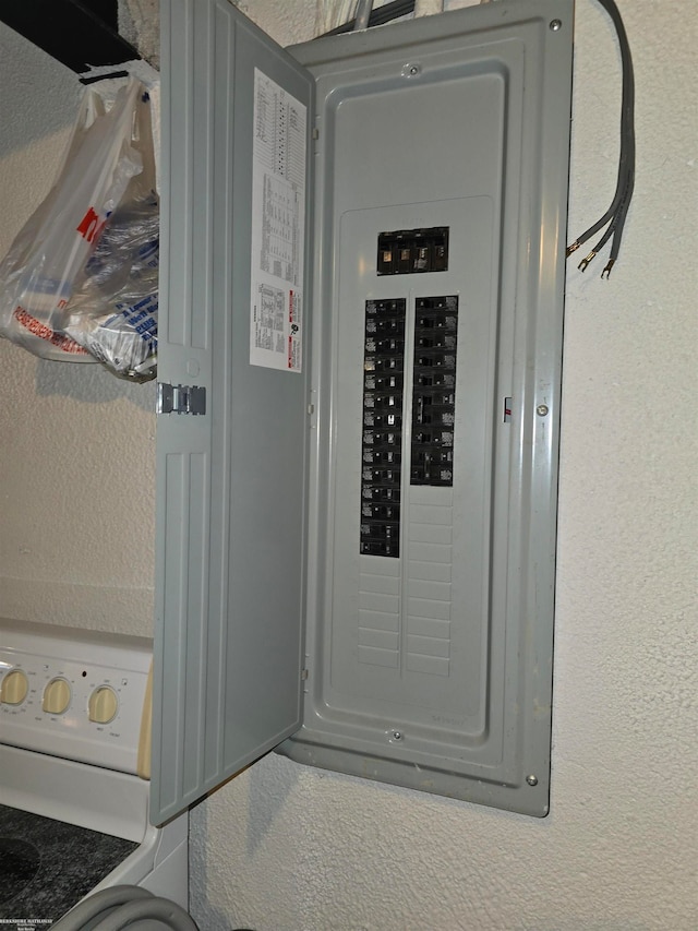 utility room with electric panel