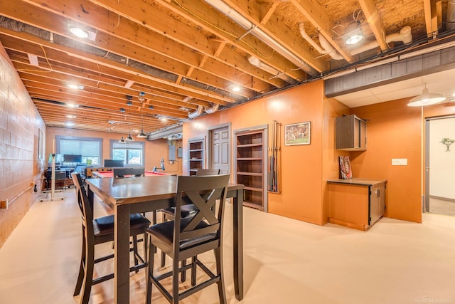 view of dining area