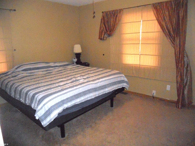 bedroom featuring carpet floors