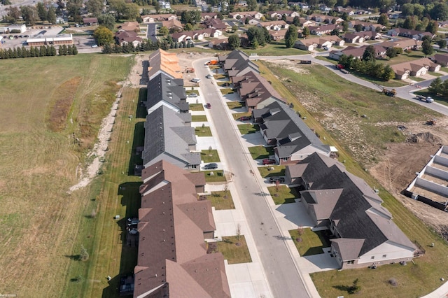 aerial view featuring a residential view