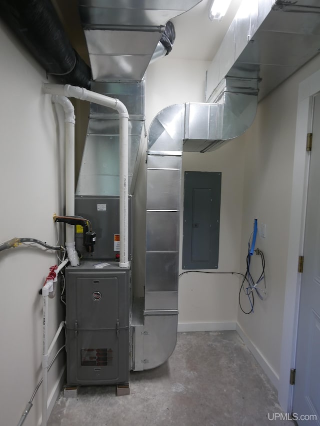 utility room featuring electric panel