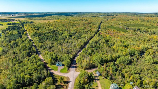 aerial view with a view of trees