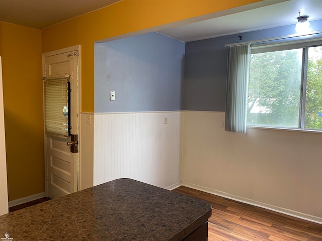 empty room featuring hardwood / wood-style floors