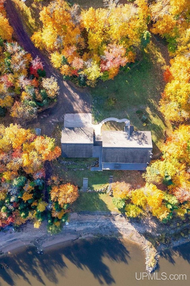 23 Chipman Dr, Ishpeming, MI 49849 - aerial view of property and surrounding area