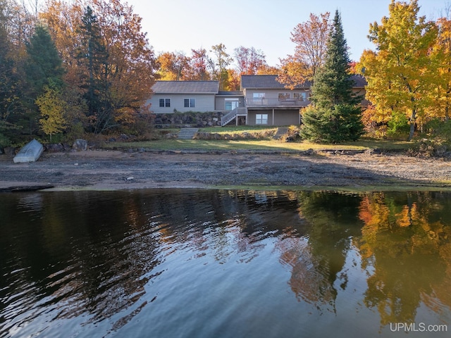 23 Chipman Dr, Ishpeming, MI 49849 - water view with stairs