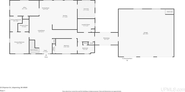 23 Chipman Dr, Ishpeming, MI 49849 - home floor plan