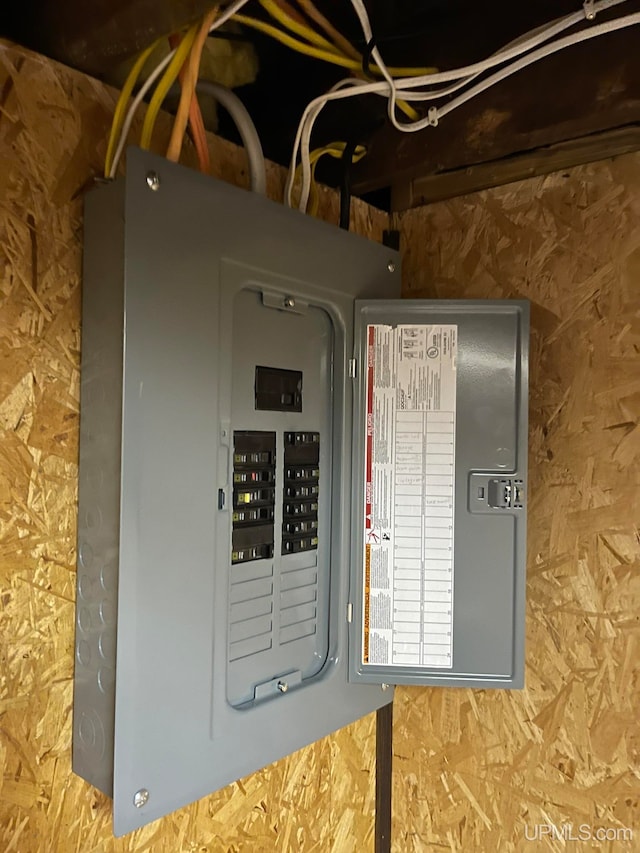 utility room with electric panel