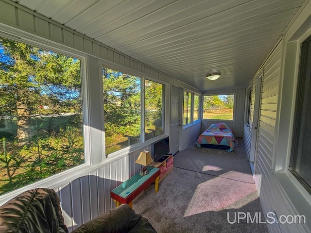 view of sunroom / solarium