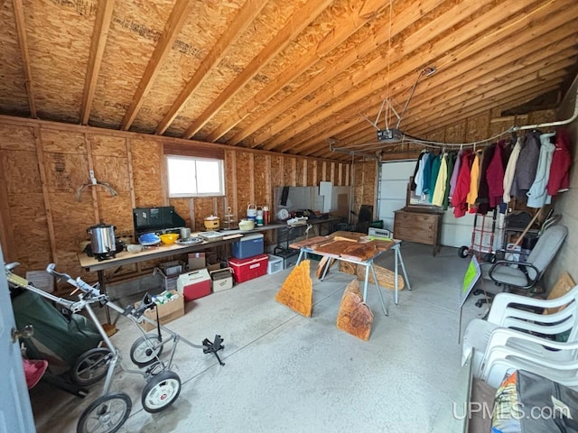 view of storage room