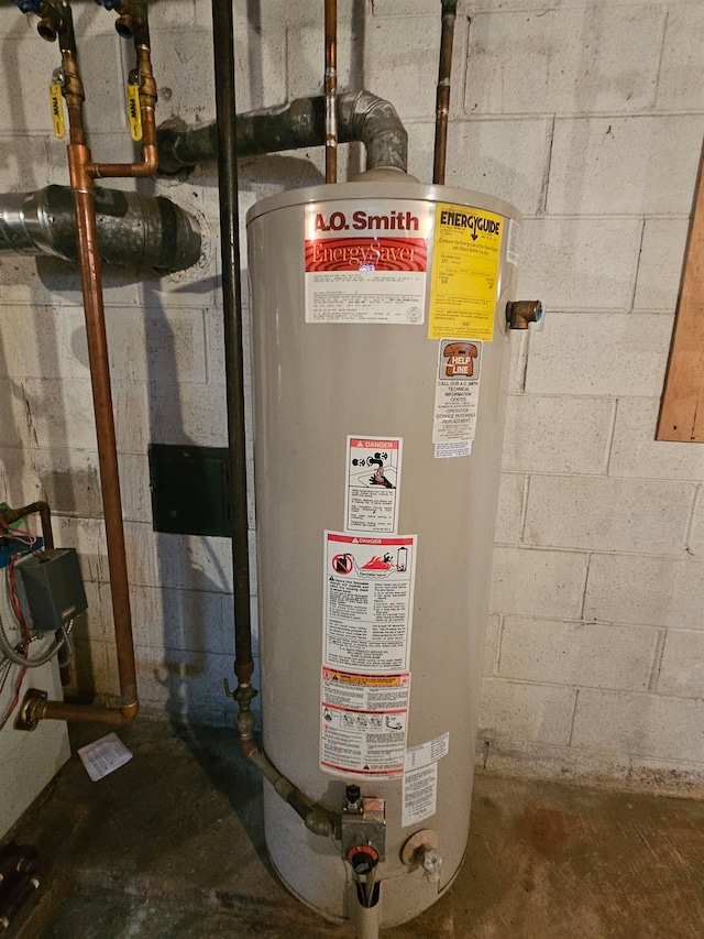 utilities featuring water heater