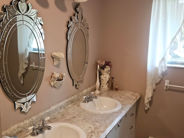 bathroom featuring vanity