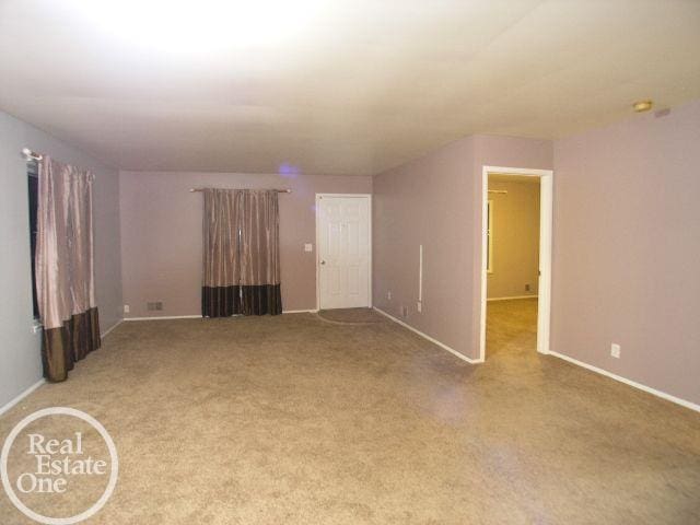 view of carpeted empty room