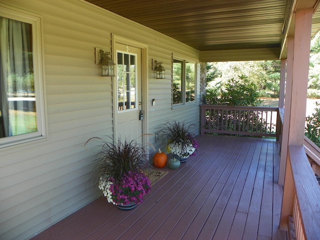 view of wooden terrace