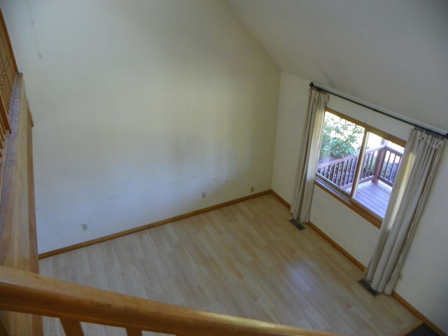 interior space featuring light hardwood / wood-style flooring