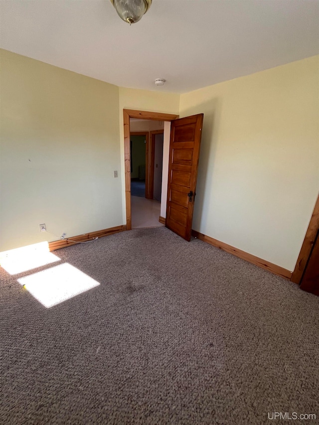 view of carpeted empty room