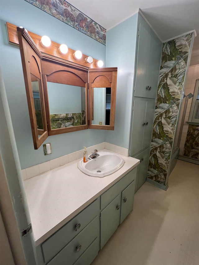 bathroom featuring vanity