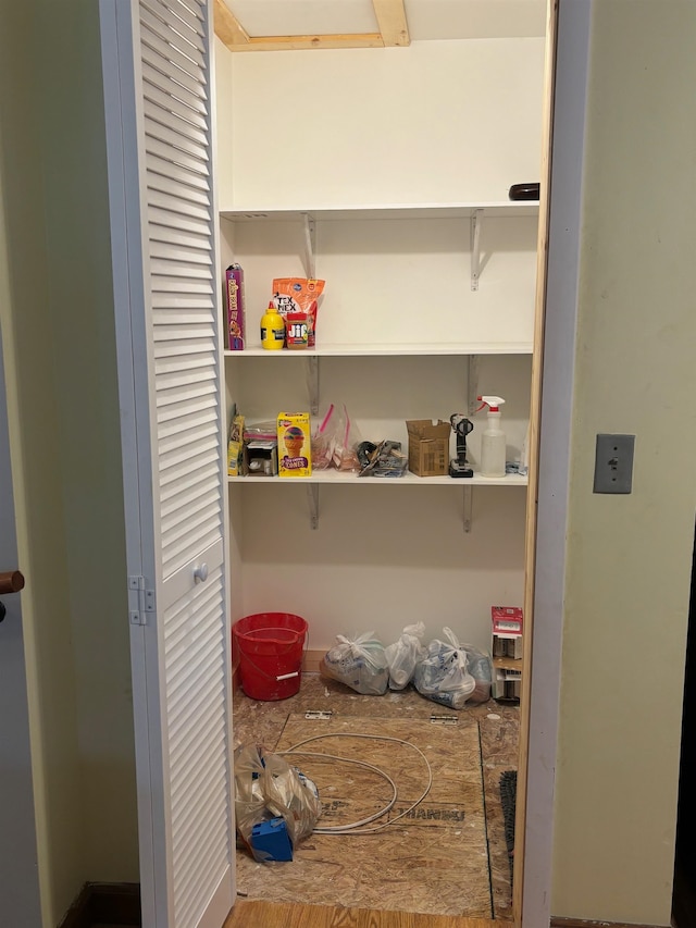 view of pantry