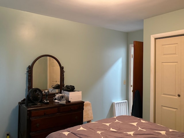 bedroom with a closet