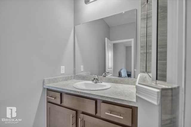 bathroom featuring vanity