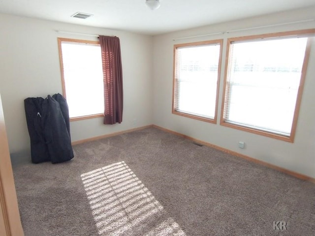 view of carpeted empty room