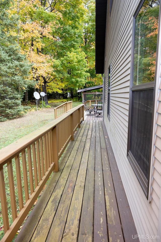 view of deck