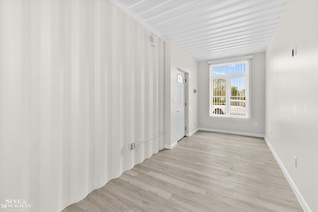 hallway featuring light hardwood / wood-style floors