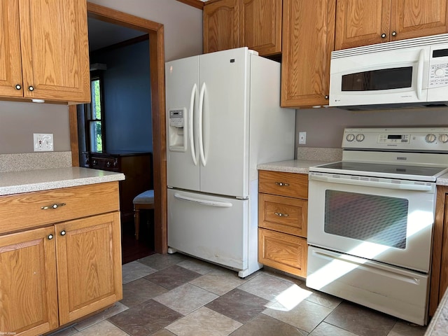 kitchen with white appliances