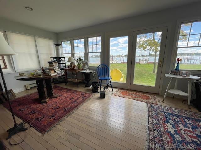 view of sunroom / solarium