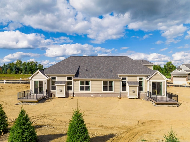 view of back of property