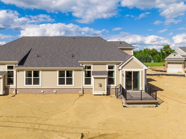 view of rear view of property