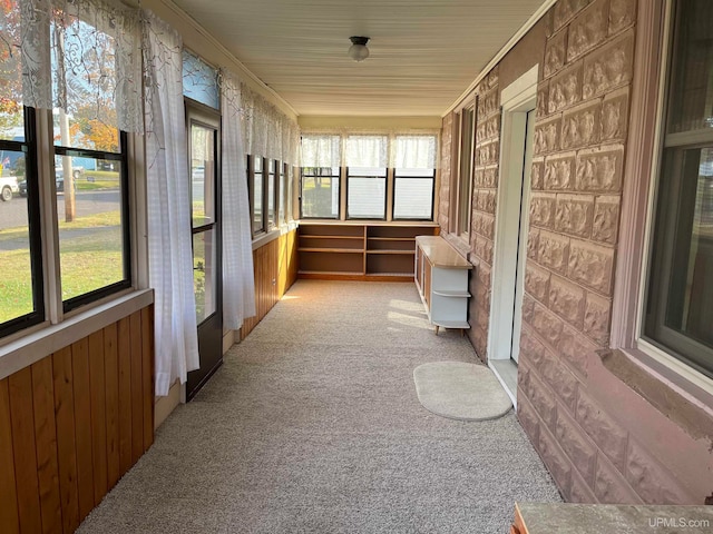 view of sunroom / solarium