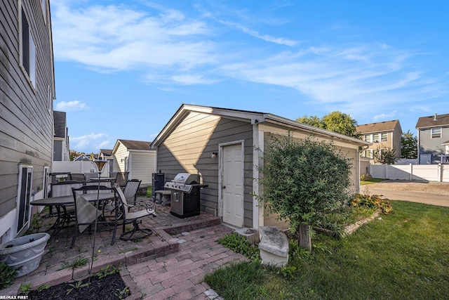 view of patio / terrace featuring area for grilling