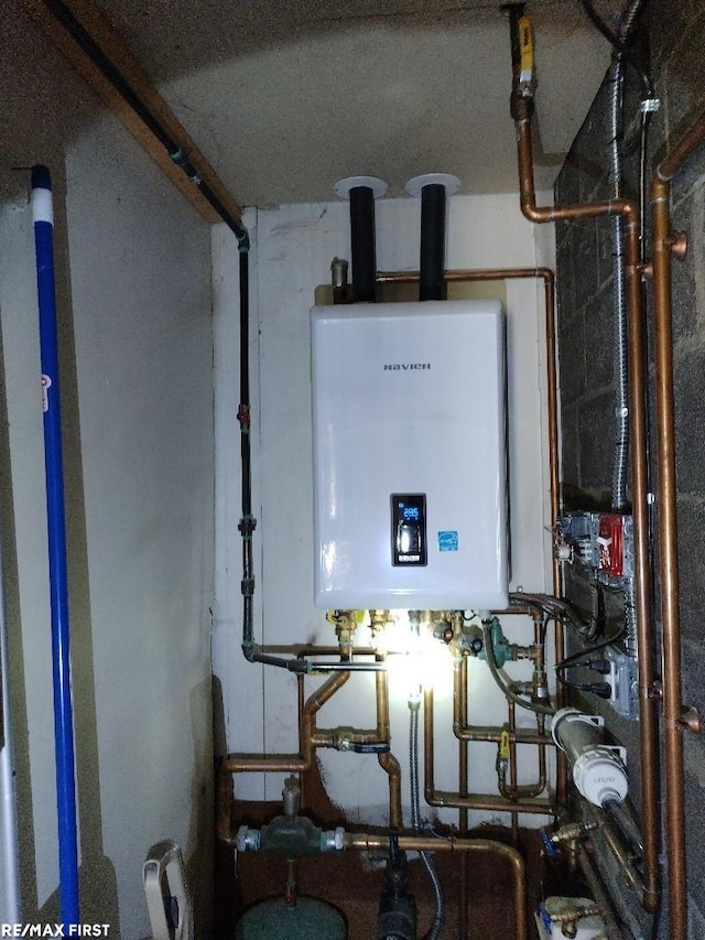 utilities featuring water heater