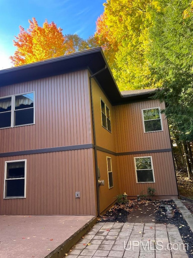 view of home's exterior featuring a patio area