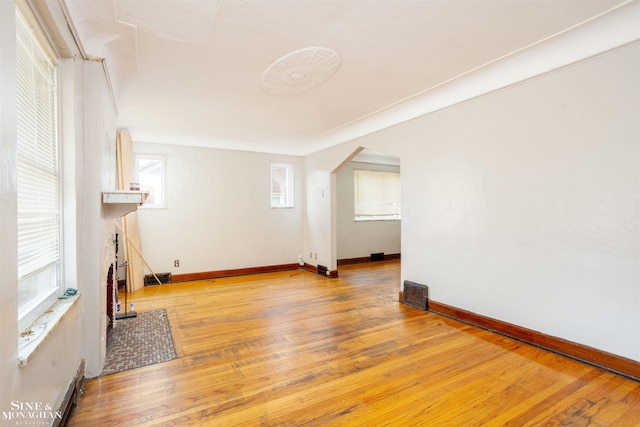 interior space featuring light wood-type flooring