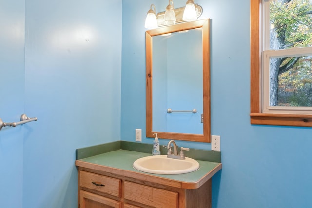 bathroom featuring vanity