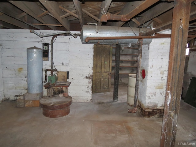 view of basement