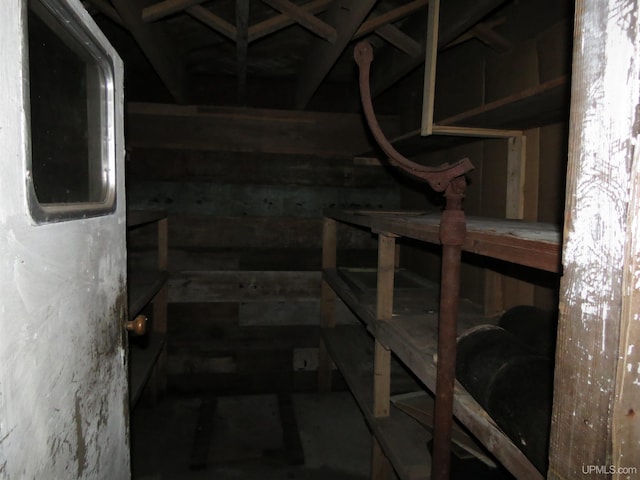 view of basement