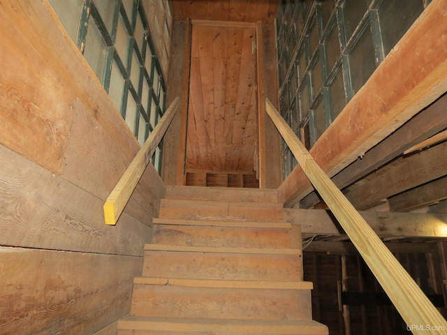 view of staircase