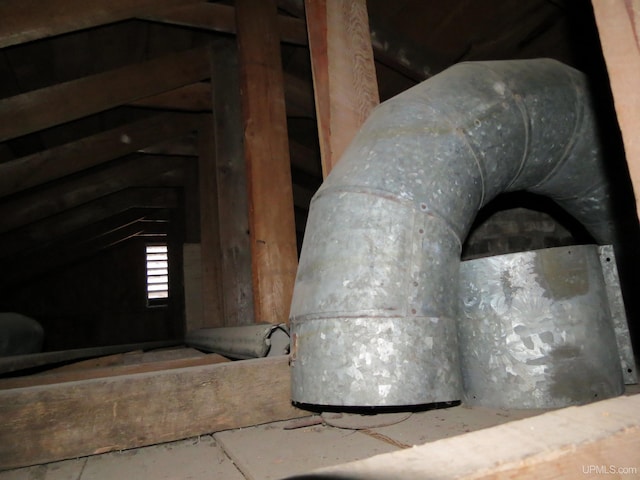 view of attic