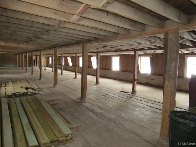 view of basement