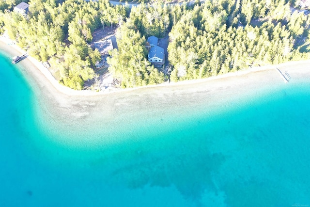 7502 Kauffman Blvd, Presque Isle, MI 49777 - aerial overview of property's location featuring a large body of water