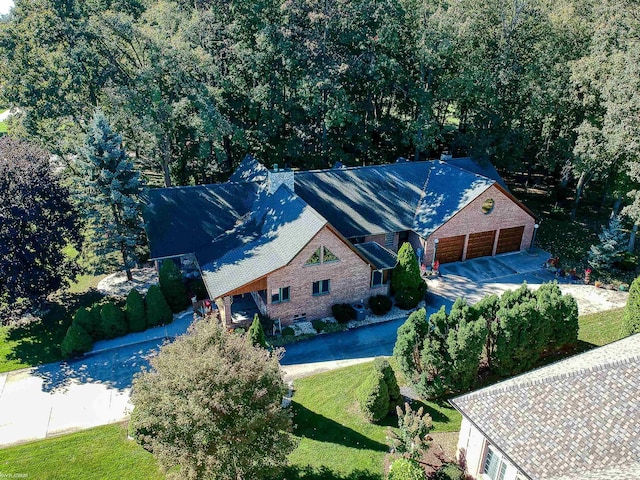 birds eye view of property